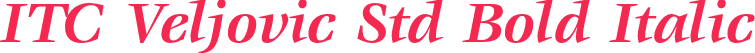 ITC Veljovic Std Bold Italic